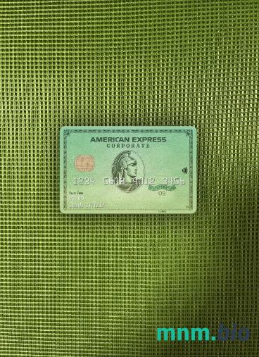 USA California Varo bank AMEX green card wygląd fotograficzny skan PSD + zdjęcie